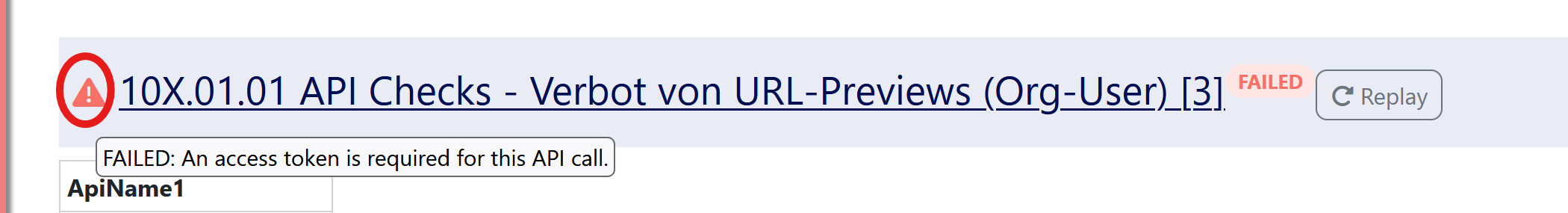 webui failure icon hover