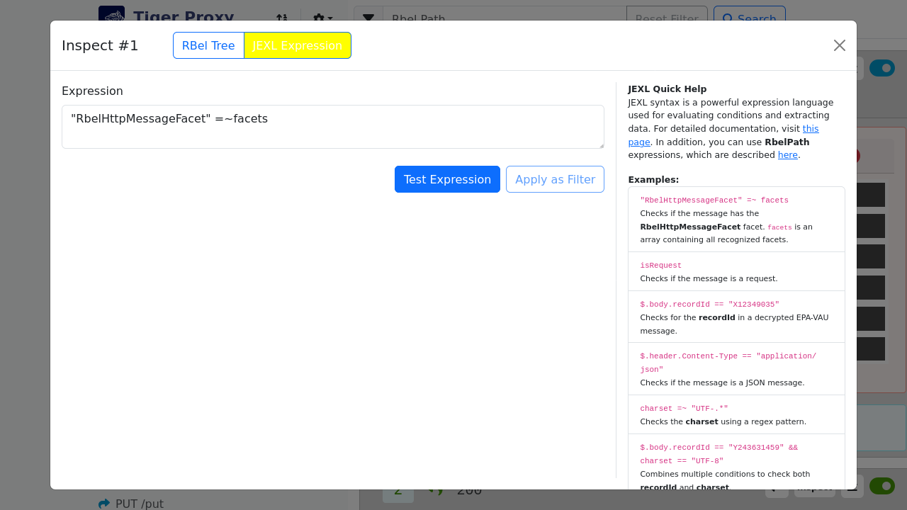 webui inspect jexl highlight